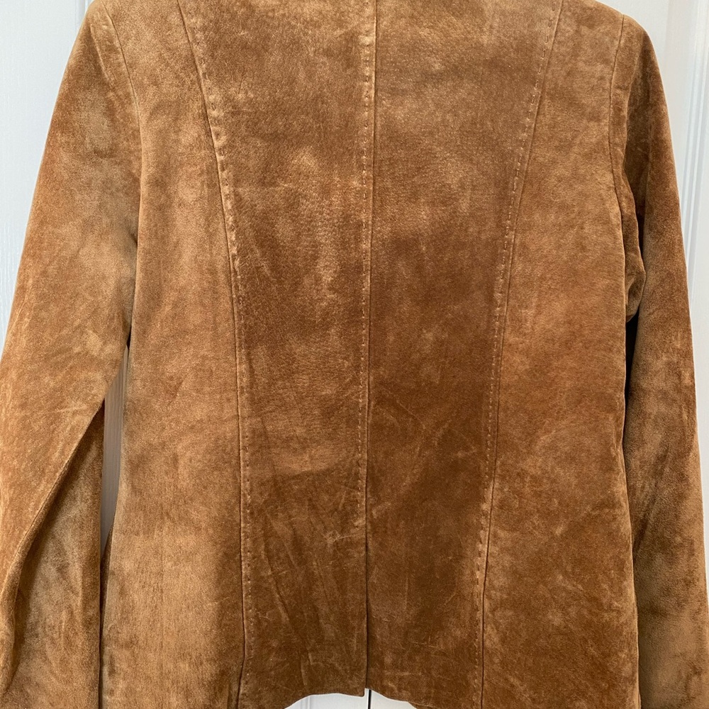 Beautiful Ladies Suede Leather Jacket, Size 8 - Picture 2 of 5